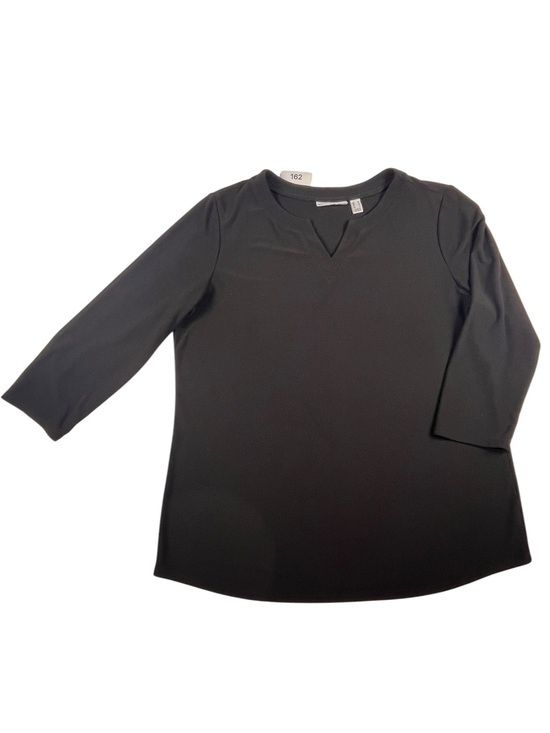 Susan Graver Tops - Susan Graver Black V-Notch 3/4 Sleeve Top size M. SKU 162
